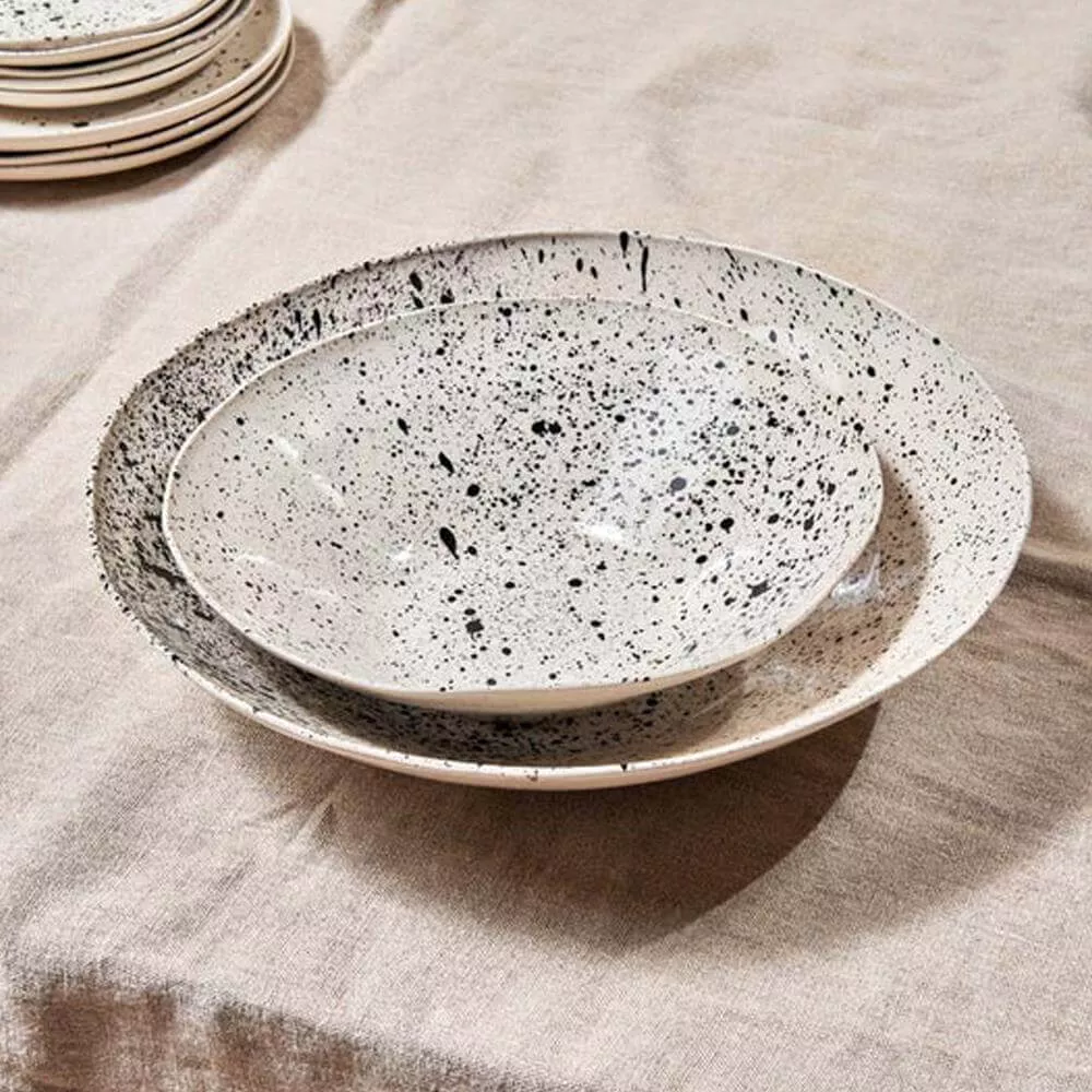 Nkuku Ama Serving Bowl Splatter Small